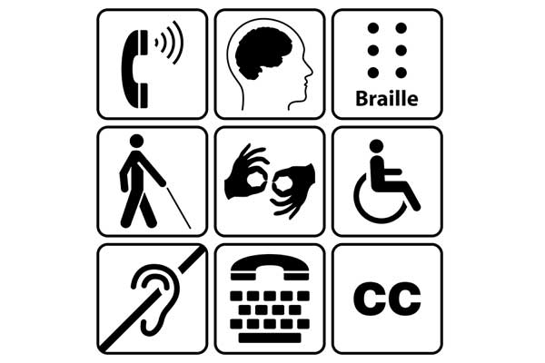 Icons for accessibility requirements